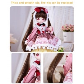 Anime Style 16 Inch Ball Jointed Doll Full Set Includes Clothes Shoes Kawaii Dolls for Girls MSD