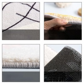 Simple Living Room Bedroom Carpet Bedside Imitation Cashmere Carpert Blanket Children's Room Anti Falling Game Crawling