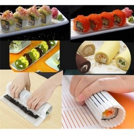 DIY Silicone Sushi Roller Mats Washable Reusable S..
