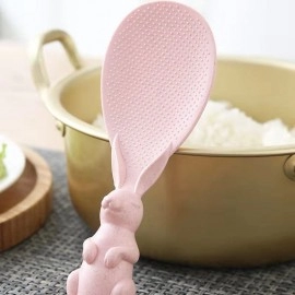 Little Rabbit Rice Spoon Can Stand Three-dimension..