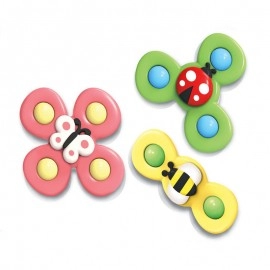 1pcs Cartoon  Kid Toys Suction Cup Spinner Gyroscope Toy Anti stress Educational Fingertip Rattle Toy for Children