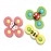 1pcs Cartoon  Kid Toys Suction Cup Spinner Gyroscope Toy Anti stress Educational Fingertip Rattle Toy for Children